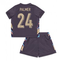Fotbalové Dres Anglie Cole Palmer #24 Dětské Venkovní ME 2024 Krátký Rukáv (+ trenýrky)